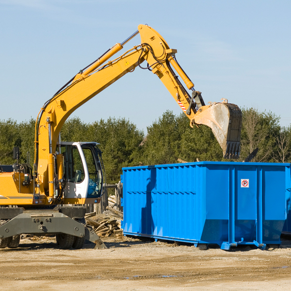 what size residential dumpster rentals are available in Lebanon County PA